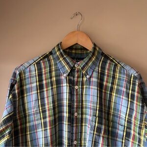 Vintage Ralph Lauren Multi-Colored Plaid Button Up